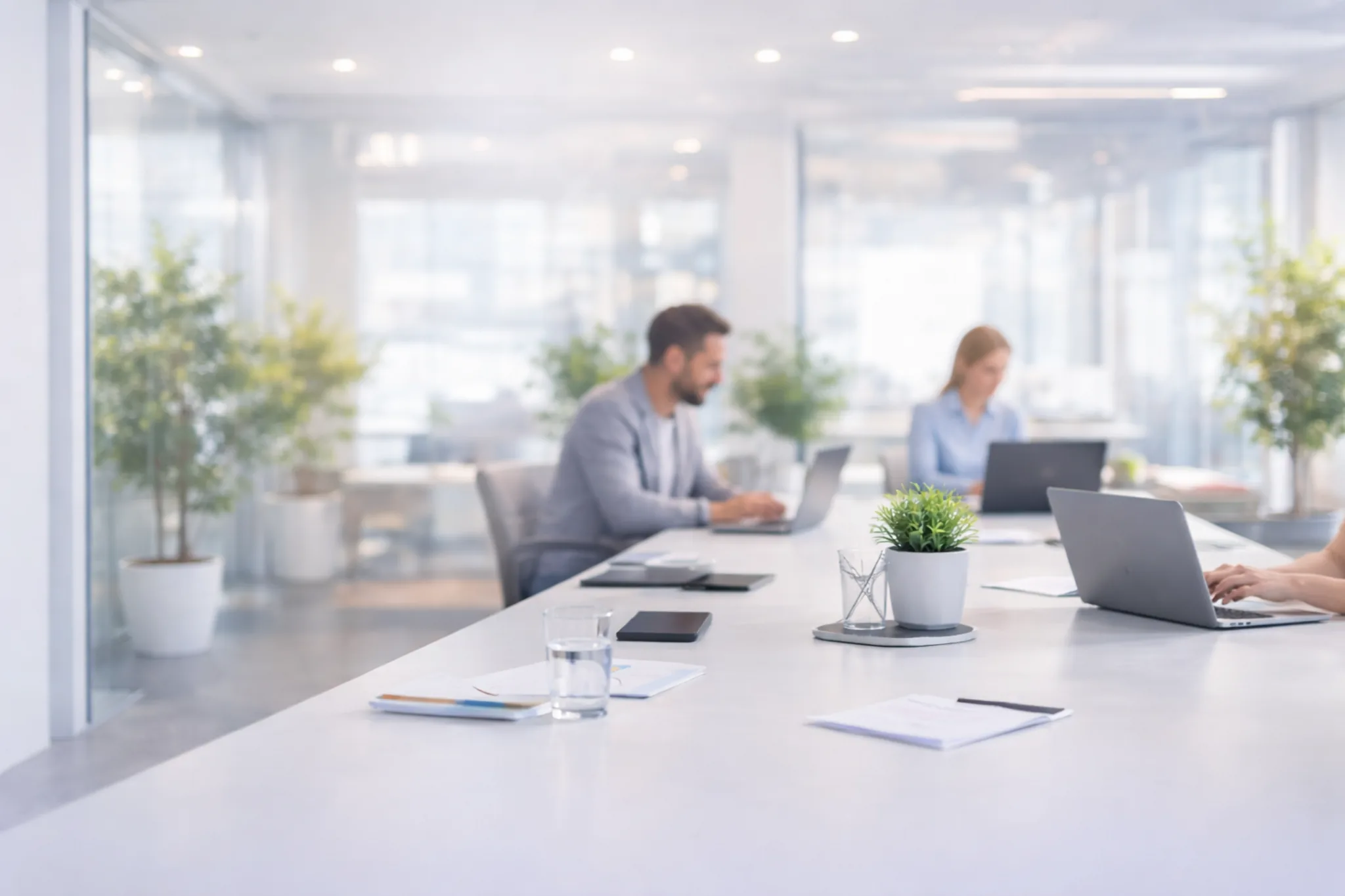 Equipo trabajando en oficina